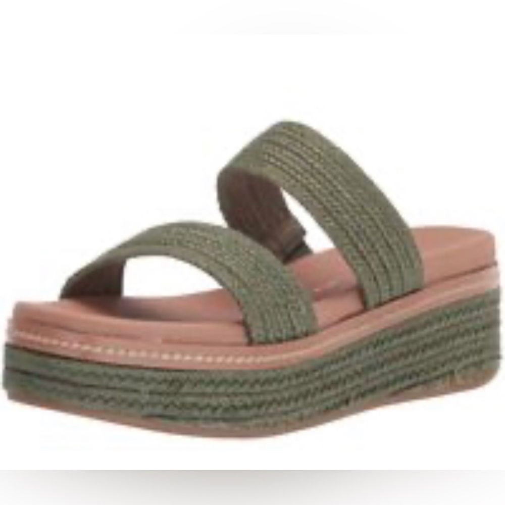 Women's Green Platform Sandals